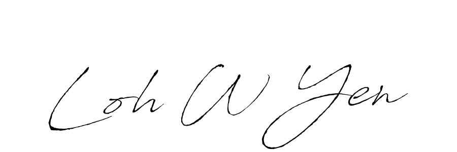 Also You can easily find your signature by using the search form. We will create Loh W Yen name handwritten signature images for you free of cost using Antro_Vectra sign style. Loh W Yen signature style 6 images and pictures png