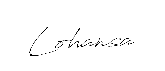 Use a signature maker to create a handwritten signature online. With this signature software, you can design (Antro_Vectra) your own signature for name Lohansa. Lohansa signature style 6 images and pictures png