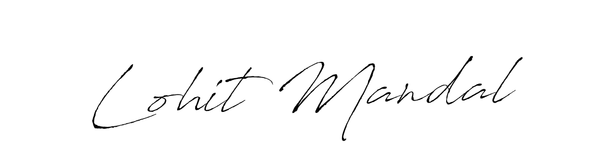 Lohit Mandal stylish signature style. Best Handwritten Sign (Antro_Vectra) for my name. Handwritten Signature Collection Ideas for my name Lohit Mandal. Lohit Mandal signature style 6 images and pictures png