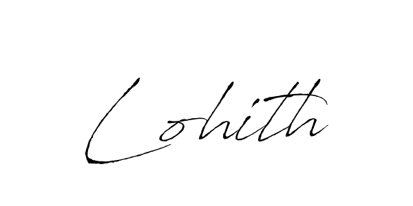 Design your own signature with our free online signature maker. With this signature software, you can create a handwritten (Antro_Vectra) signature for name Lohith. Lohith signature style 6 images and pictures png