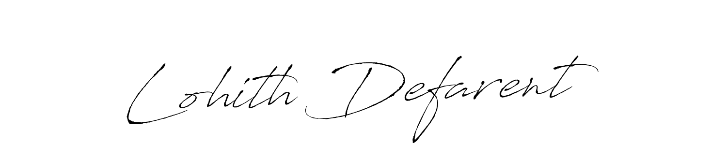 if you are searching for the best signature style for your name Lohith Defarent. so please give up your signature search. here we have designed multiple signature styles  using Antro_Vectra. Lohith Defarent signature style 6 images and pictures png