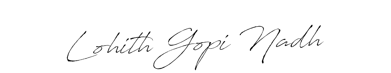 How to make Lohith Gopi Nadh signature? Antro_Vectra is a professional autograph style. Create handwritten signature for Lohith Gopi Nadh name. Lohith Gopi Nadh signature style 6 images and pictures png