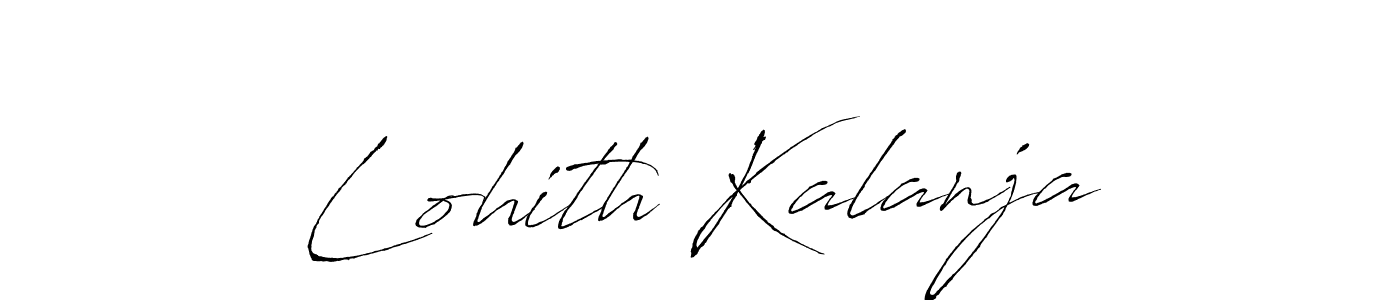 How to make Lohith Kalanja signature? Antro_Vectra is a professional autograph style. Create handwritten signature for Lohith Kalanja name. Lohith Kalanja signature style 6 images and pictures png