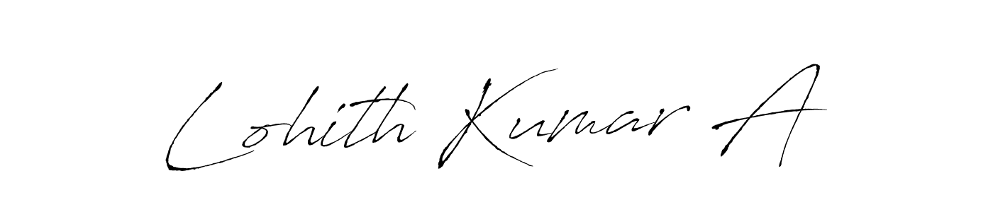 Also we have Lohith Kumar A name is the best signature style. Create professional handwritten signature collection using Antro_Vectra autograph style. Lohith Kumar A signature style 6 images and pictures png