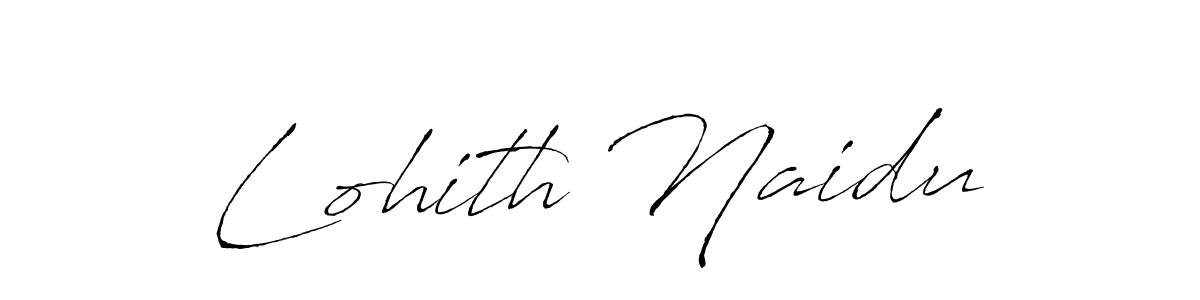 Lohith Naidu stylish signature style. Best Handwritten Sign (Antro_Vectra) for my name. Handwritten Signature Collection Ideas for my name Lohith Naidu. Lohith Naidu signature style 6 images and pictures png