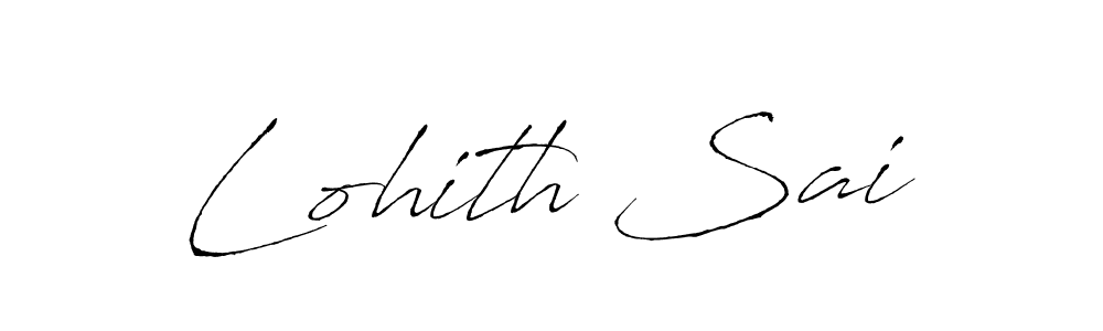 How to make Lohith Sai signature? Antro_Vectra is a professional autograph style. Create handwritten signature for Lohith Sai name. Lohith Sai signature style 6 images and pictures png