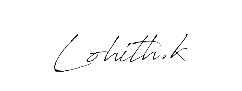 How to Draw Lohith.k signature style? Antro_Vectra is a latest design signature styles for name Lohith.k. Lohith.k signature style 6 images and pictures png