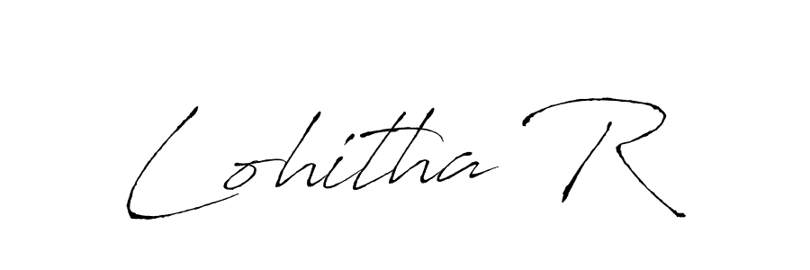 Create a beautiful signature design for name Lohitha R. With this signature (Antro_Vectra) fonts, you can make a handwritten signature for free. Lohitha R signature style 6 images and pictures png