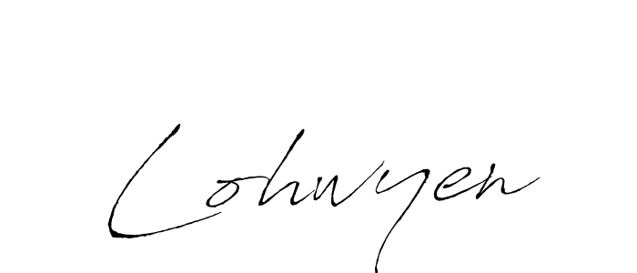 Create a beautiful signature design for name Lohwyen. With this signature (Antro_Vectra) fonts, you can make a handwritten signature for free. Lohwyen signature style 6 images and pictures png