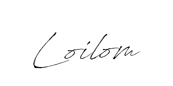 You should practise on your own different ways (Antro_Vectra) to write your name (Loilom) in signature. don't let someone else do it for you. Loilom signature style 6 images and pictures png