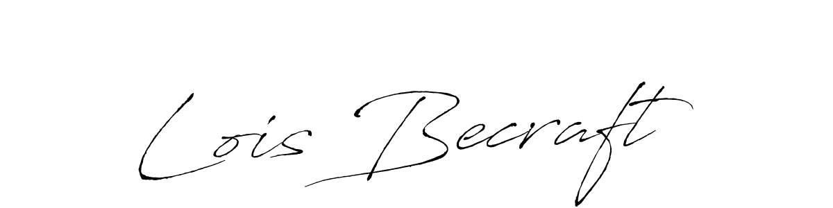 Design your own signature with our free online signature maker. With this signature software, you can create a handwritten (Antro_Vectra) signature for name Lois Becraft. Lois Becraft signature style 6 images and pictures png