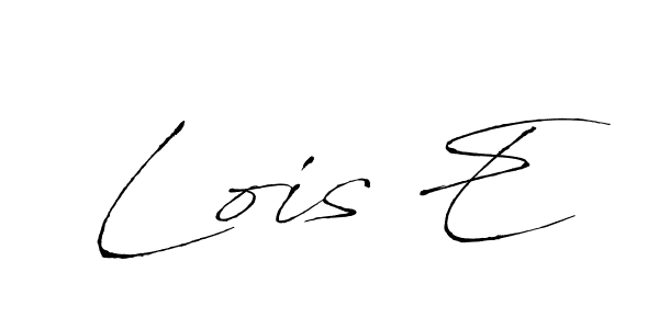Also we have Lois E name is the best signature style. Create professional handwritten signature collection using Antro_Vectra autograph style. Lois E signature style 6 images and pictures png