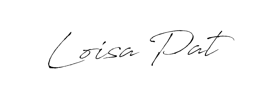 Loisa Pat stylish signature style. Best Handwritten Sign (Antro_Vectra) for my name. Handwritten Signature Collection Ideas for my name Loisa Pat. Loisa Pat signature style 6 images and pictures png