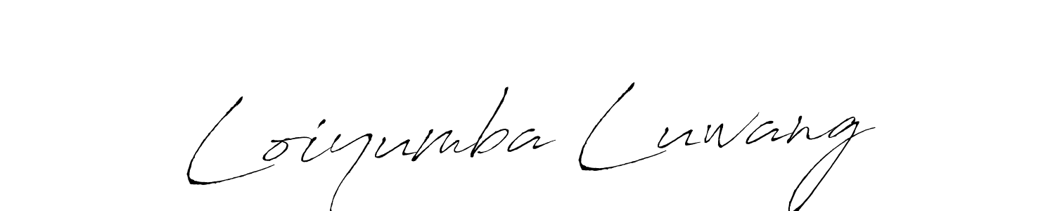 Similarly Antro_Vectra is the best handwritten signature design. Signature creator online .You can use it as an online autograph creator for name Loiyumba Luwang. Loiyumba Luwang signature style 6 images and pictures png