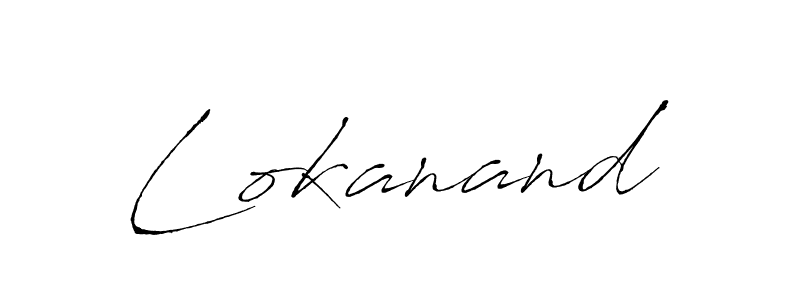 Use a signature maker to create a handwritten signature online. With this signature software, you can design (Antro_Vectra) your own signature for name Lokanand. Lokanand signature style 6 images and pictures png