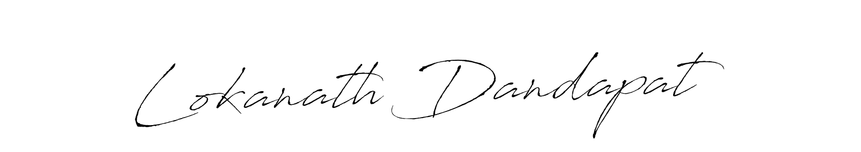 Make a beautiful signature design for name Lokanath Dandapat. With this signature (Antro_Vectra) style, you can create a handwritten signature for free. Lokanath Dandapat signature style 6 images and pictures png
