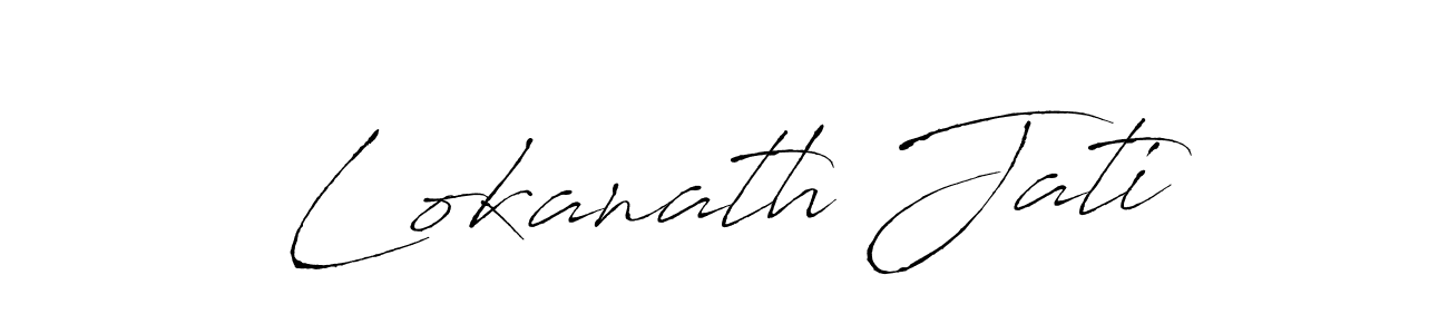 Lokanath Jati stylish signature style. Best Handwritten Sign (Antro_Vectra) for my name. Handwritten Signature Collection Ideas for my name Lokanath Jati. Lokanath Jati signature style 6 images and pictures png