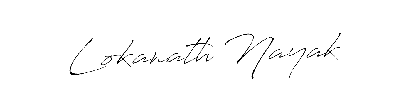 Create a beautiful signature design for name Lokanath Nayak. With this signature (Antro_Vectra) fonts, you can make a handwritten signature for free. Lokanath Nayak signature style 6 images and pictures png