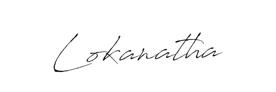 Make a beautiful signature design for name Lokanatha. With this signature (Antro_Vectra) style, you can create a handwritten signature for free. Lokanatha signature style 6 images and pictures png