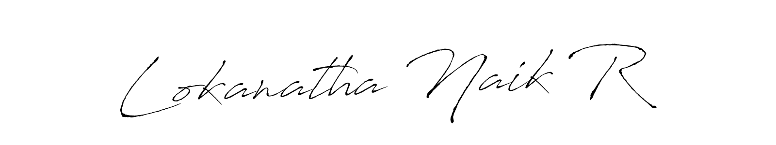 How to make Lokanatha Naik R signature? Antro_Vectra is a professional autograph style. Create handwritten signature for Lokanatha Naik R name. Lokanatha Naik R signature style 6 images and pictures png