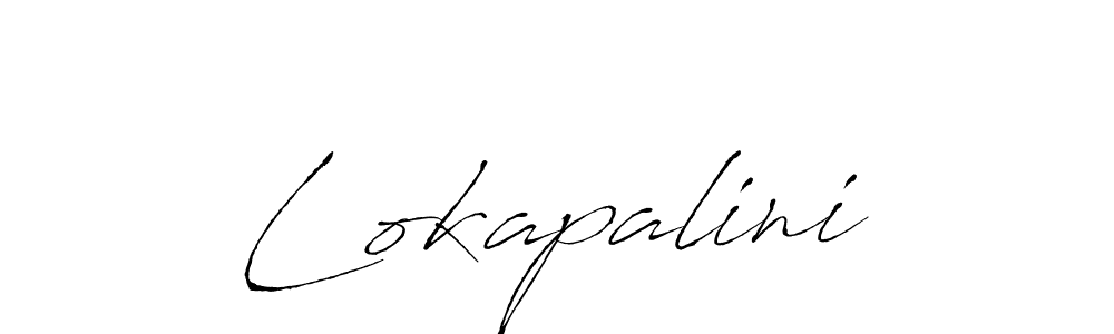 Design your own signature with our free online signature maker. With this signature software, you can create a handwritten (Antro_Vectra) signature for name Lokapalini. Lokapalini signature style 6 images and pictures png