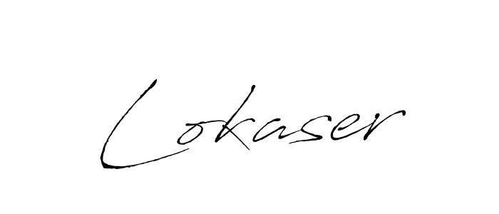 Lokaser stylish signature style. Best Handwritten Sign (Antro_Vectra) for my name. Handwritten Signature Collection Ideas for my name Lokaser. Lokaser signature style 6 images and pictures png