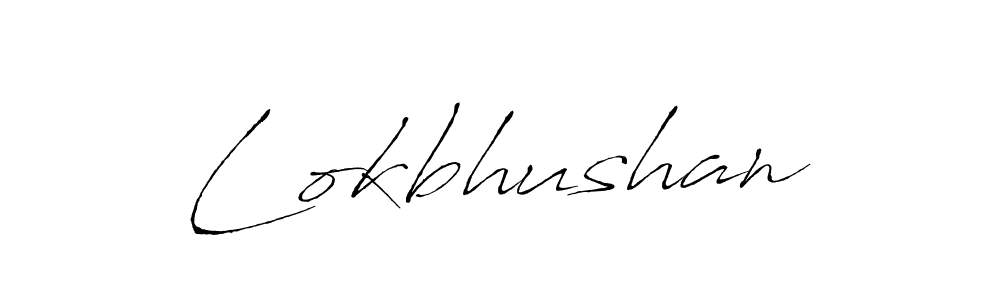 Make a beautiful signature design for name Lokbhushan. With this signature (Antro_Vectra) style, you can create a handwritten signature for free. Lokbhushan signature style 6 images and pictures png