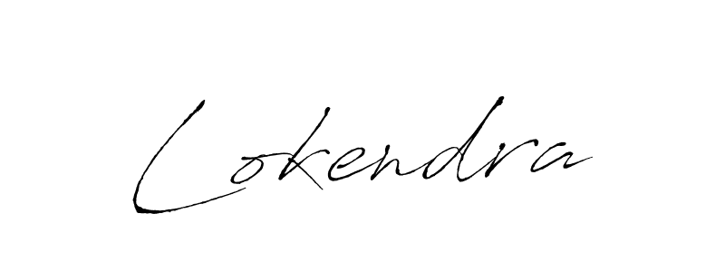 Lokendra stylish signature style. Best Handwritten Sign (Antro_Vectra) for my name. Handwritten Signature Collection Ideas for my name Lokendra. Lokendra signature style 6 images and pictures png