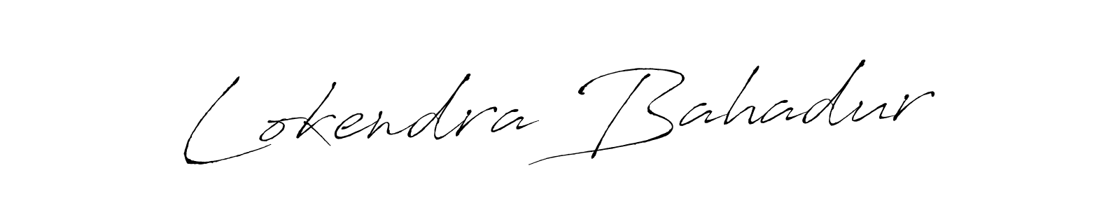 Also we have Lokendra Bahadur name is the best signature style. Create professional handwritten signature collection using Antro_Vectra autograph style. Lokendra Bahadur signature style 6 images and pictures png