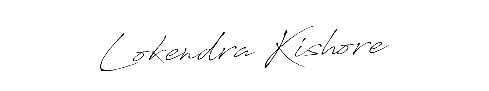 Design your own signature with our free online signature maker. With this signature software, you can create a handwritten (Antro_Vectra) signature for name Lokendra Kishore. Lokendra Kishore signature style 6 images and pictures png