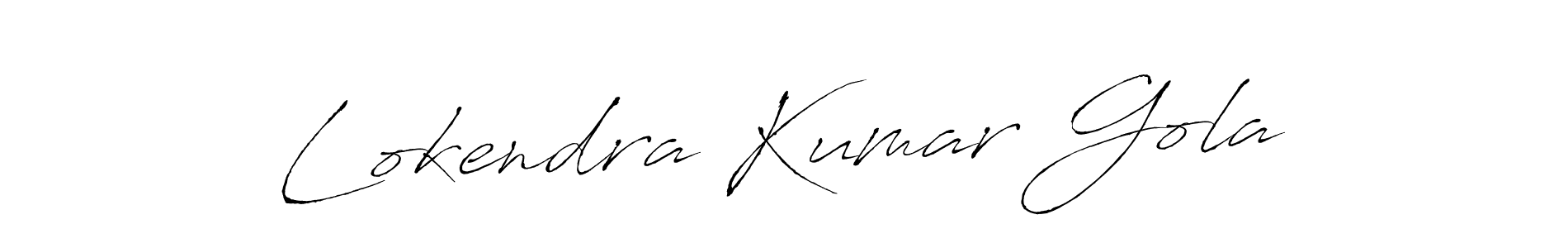 Antro_Vectra is a professional signature style that is perfect for those who want to add a touch of class to their signature. It is also a great choice for those who want to make their signature more unique. Get Lokendra Kumar Gola name to fancy signature for free. Lokendra Kumar Gola signature style 6 images and pictures png