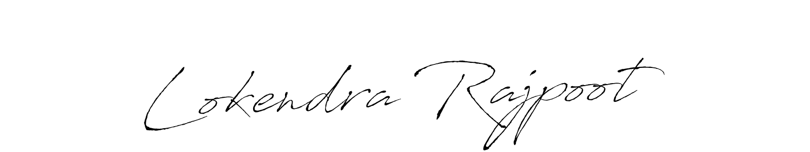 Lokendra Rajpoot stylish signature style. Best Handwritten Sign (Antro_Vectra) for my name. Handwritten Signature Collection Ideas for my name Lokendra Rajpoot. Lokendra Rajpoot signature style 6 images and pictures png