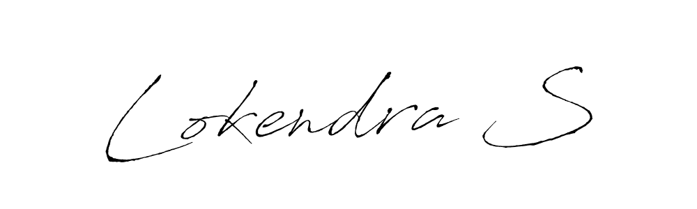 Similarly Antro_Vectra is the best handwritten signature design. Signature creator online .You can use it as an online autograph creator for name Lokendra S. Lokendra S signature style 6 images and pictures png