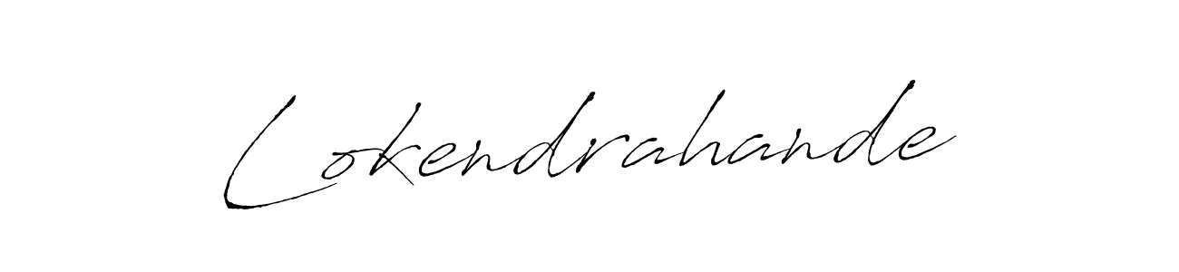 The best way (Antro_Vectra) to make a short signature is to pick only two or three words in your name. The name Lokendrahande include a total of six letters. For converting this name. Lokendrahande signature style 6 images and pictures png