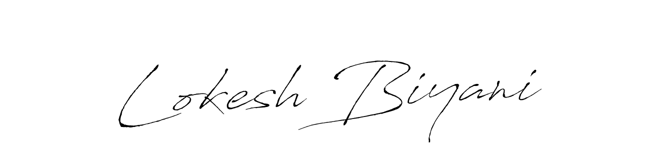 Lokesh Biyani stylish signature style. Best Handwritten Sign (Antro_Vectra) for my name. Handwritten Signature Collection Ideas for my name Lokesh Biyani. Lokesh Biyani signature style 6 images and pictures png