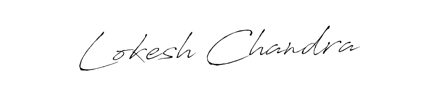 Make a beautiful signature design for name Lokesh Chandra. With this signature (Antro_Vectra) style, you can create a handwritten signature for free. Lokesh Chandra signature style 6 images and pictures png