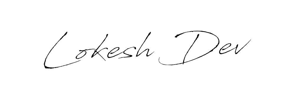 Lokesh Dev stylish signature style. Best Handwritten Sign (Antro_Vectra) for my name. Handwritten Signature Collection Ideas for my name Lokesh Dev. Lokesh Dev signature style 6 images and pictures png