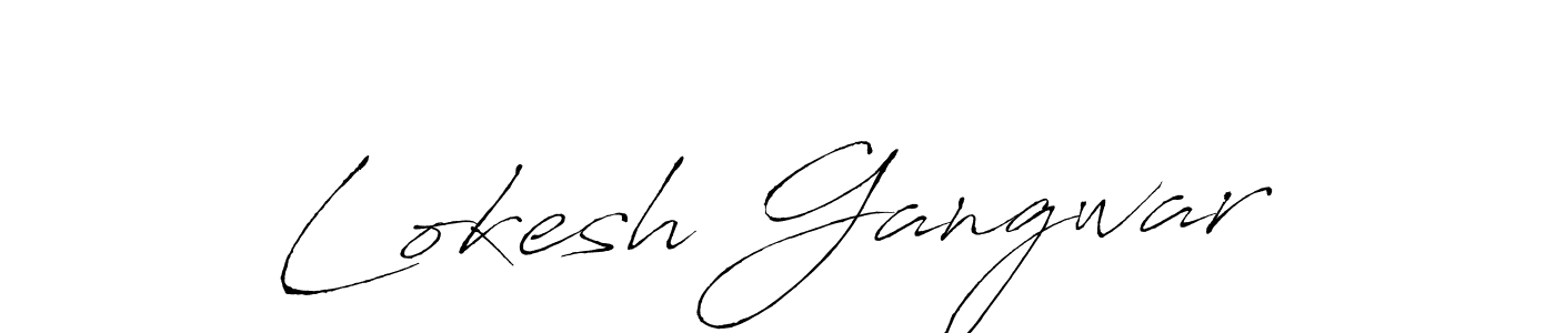 The best way (Antro_Vectra) to make a short signature is to pick only two or three words in your name. The name Lokesh Gangwar include a total of six letters. For converting this name. Lokesh Gangwar signature style 6 images and pictures png