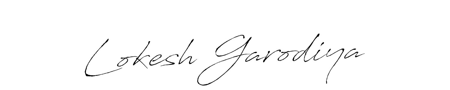 Create a beautiful signature design for name Lokesh Garodiya. With this signature (Antro_Vectra) fonts, you can make a handwritten signature for free. Lokesh Garodiya signature style 6 images and pictures png