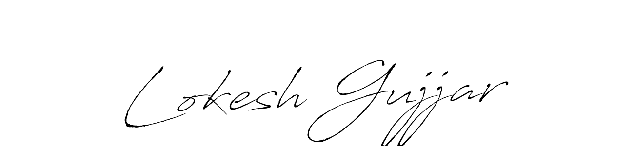 Design your own signature with our free online signature maker. With this signature software, you can create a handwritten (Antro_Vectra) signature for name Lokesh Gujjar. Lokesh Gujjar signature style 6 images and pictures png