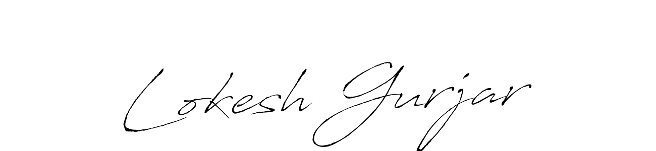 Design your own signature with our free online signature maker. With this signature software, you can create a handwritten (Antro_Vectra) signature for name Lokesh Gurjar. Lokesh Gurjar signature style 6 images and pictures png