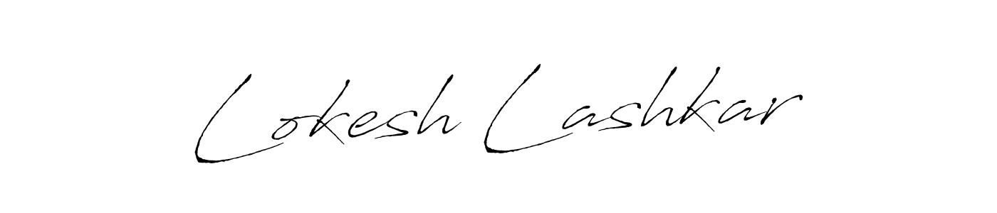 Create a beautiful signature design for name Lokesh Lashkar. With this signature (Antro_Vectra) fonts, you can make a handwritten signature for free. Lokesh Lashkar signature style 6 images and pictures png