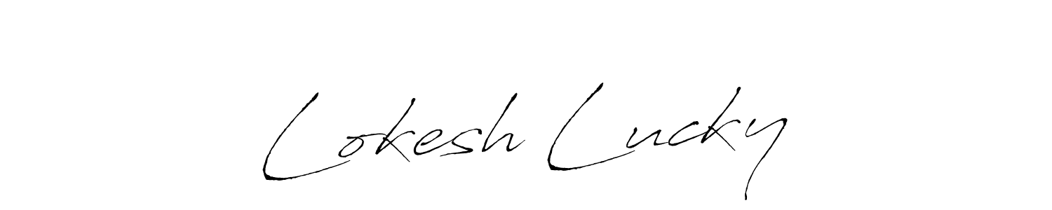 You should practise on your own different ways (Antro_Vectra) to write your name (Lokesh Lucky☞) in signature. don't let someone else do it for you. Lokesh Lucky☞ signature style 6 images and pictures png