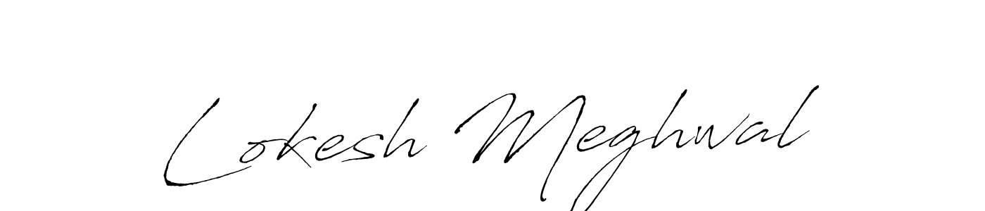 Also we have Lokesh Meghwal name is the best signature style. Create professional handwritten signature collection using Antro_Vectra autograph style. Lokesh Meghwal signature style 6 images and pictures png