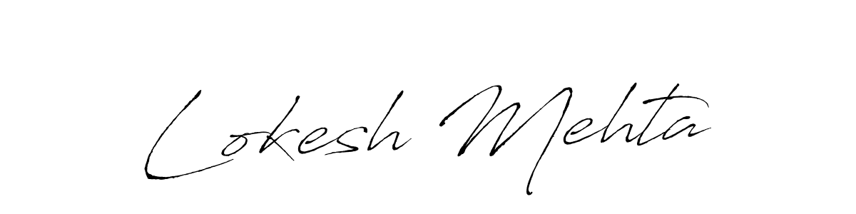 Design your own signature with our free online signature maker. With this signature software, you can create a handwritten (Antro_Vectra) signature for name Lokesh Mehta. Lokesh Mehta signature style 6 images and pictures png