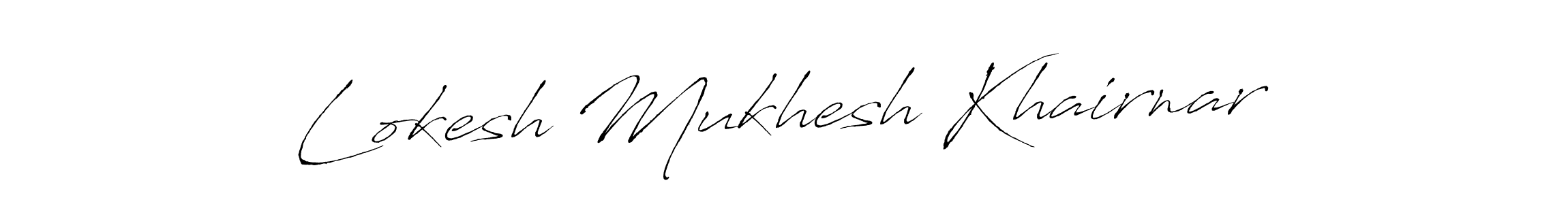 Design your own signature with our free online signature maker. With this signature software, you can create a handwritten (Antro_Vectra) signature for name Lokesh Mukhesh Khairnar. Lokesh Mukhesh Khairnar signature style 6 images and pictures png