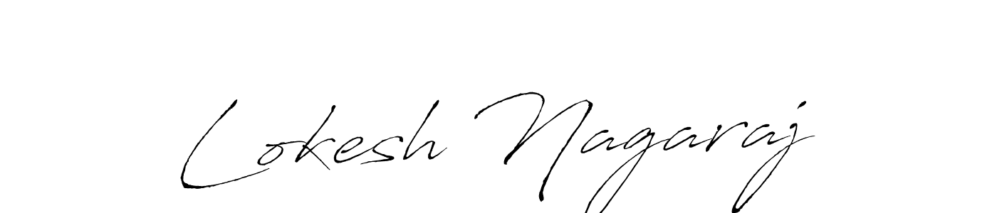 Make a beautiful signature design for name Lokesh Nagaraj. With this signature (Antro_Vectra) style, you can create a handwritten signature for free. Lokesh Nagaraj signature style 6 images and pictures png