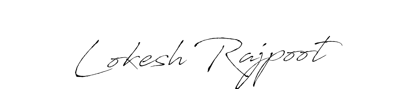 Lokesh Rajpoot stylish signature style. Best Handwritten Sign (Antro_Vectra) for my name. Handwritten Signature Collection Ideas for my name Lokesh Rajpoot. Lokesh Rajpoot signature style 6 images and pictures png