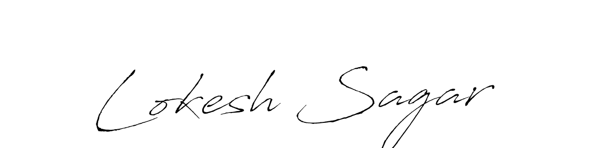 How to make Lokesh Sagar signature? Antro_Vectra is a professional autograph style. Create handwritten signature for Lokesh Sagar name. Lokesh Sagar signature style 6 images and pictures png