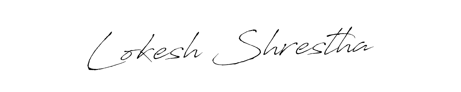 Also we have Lokesh Shrestha name is the best signature style. Create professional handwritten signature collection using Antro_Vectra autograph style. Lokesh Shrestha signature style 6 images and pictures png